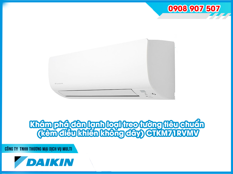Dàn lạnh loại treo tường tiêu chuẩn (kèm điều khiển không dây) CTKM71RVMV Dàn lạnh loại treo tường tiêu chuẩn (kèm điều khiển không dây) CTKM71RVMV